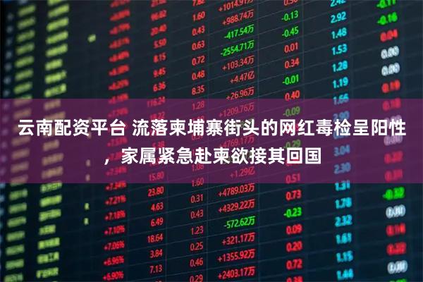 云南配资平台 流落柬埔寨街头的网红毒检呈阳性，家属紧急赴柬欲接其回国